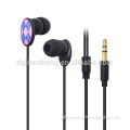 Good quality unique in ear style earphone wholesale cheap colorful earpiece